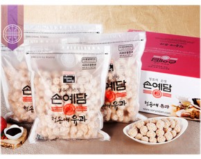 [청송사과한과] 청송애유과 동글이 2kg (동글이 4봉지)